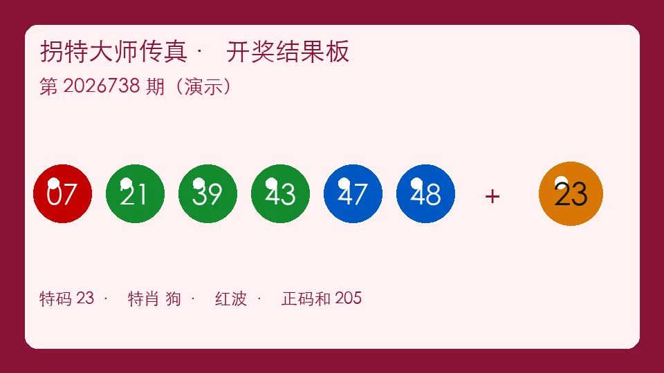 拐特大师传真往期板